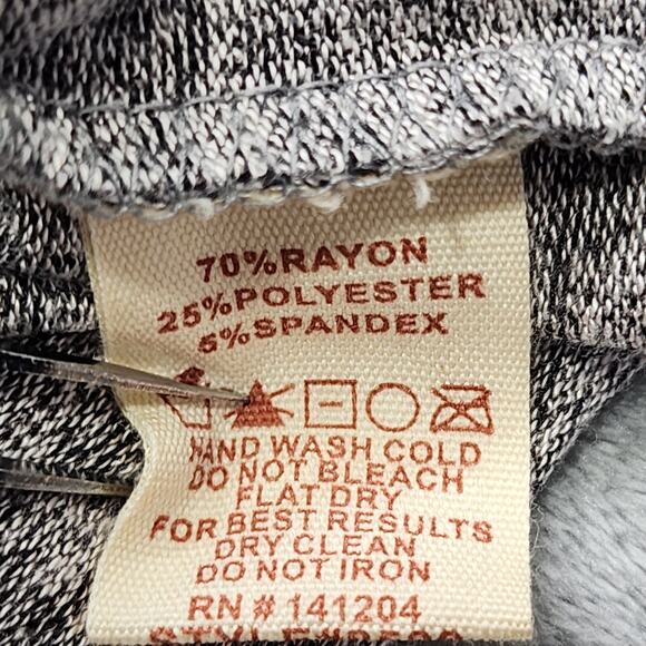 NEW Hem & Thread Sweater Womens M Gray Sherpa Lined Funnel Neck Lightweight - Picture 7 of 10